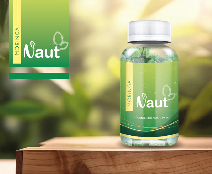 NAUT®  | Gomitas de moringa sabor a manzana verde